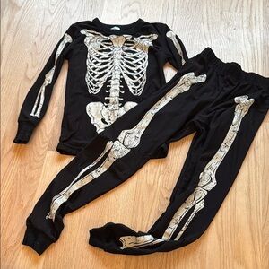 Kids Halloween Bone Jammie’s Size S